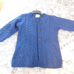 Kilronan Knitwear Ireland Merino Wool Sweater Women’s XS EXTRA SMALL  Cardigan
